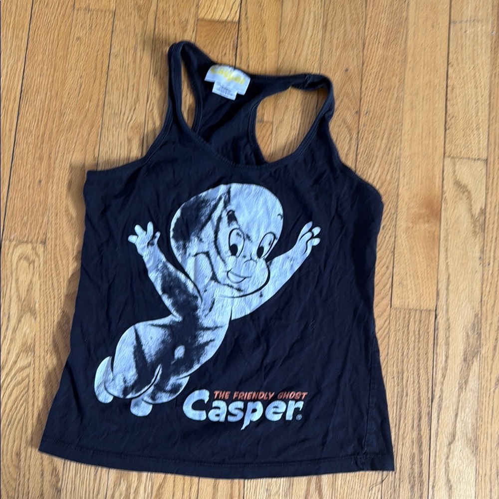 Casper Graphic Black Tank Top